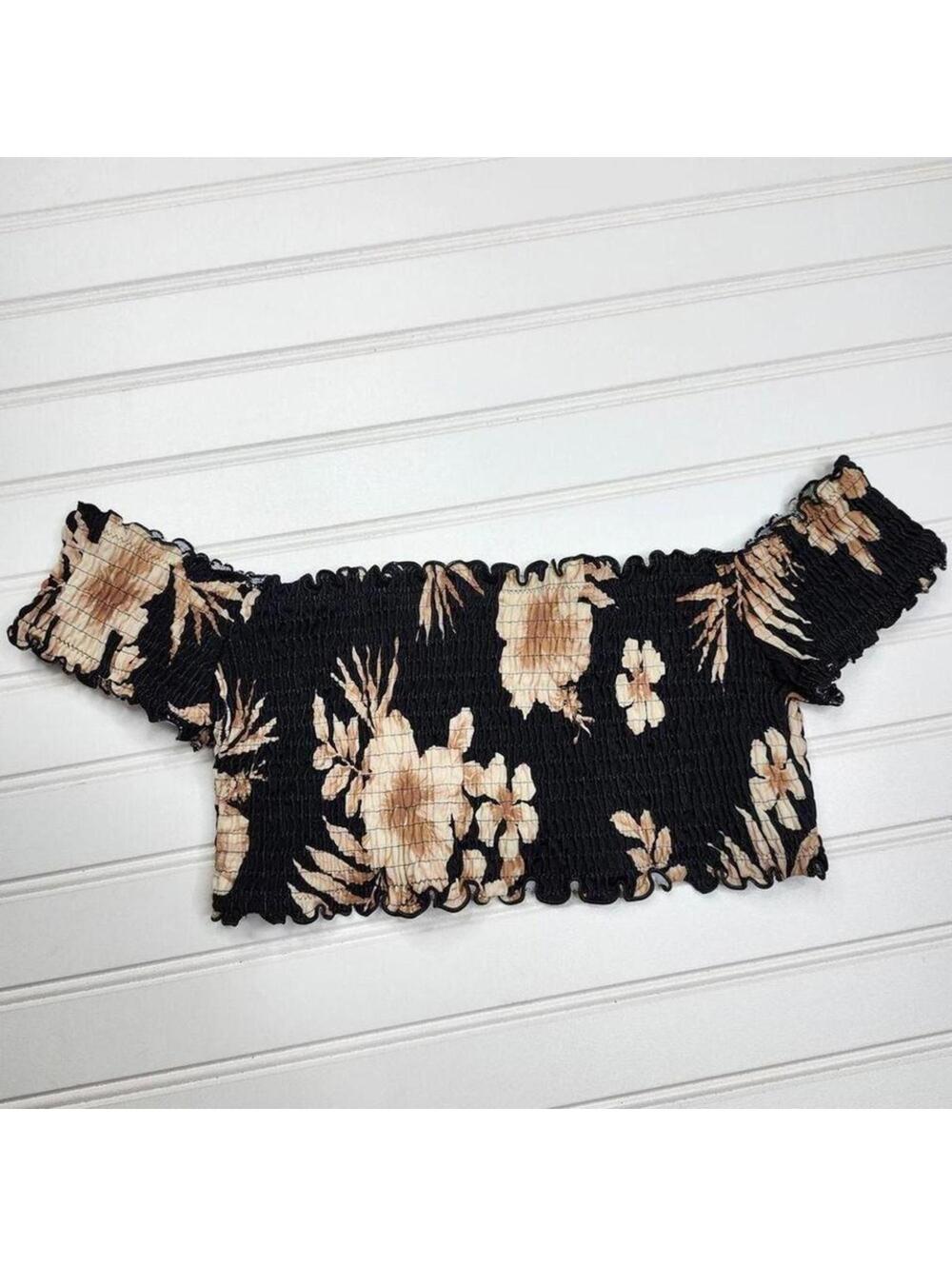 PINK Tropical Bikini Top Medium
